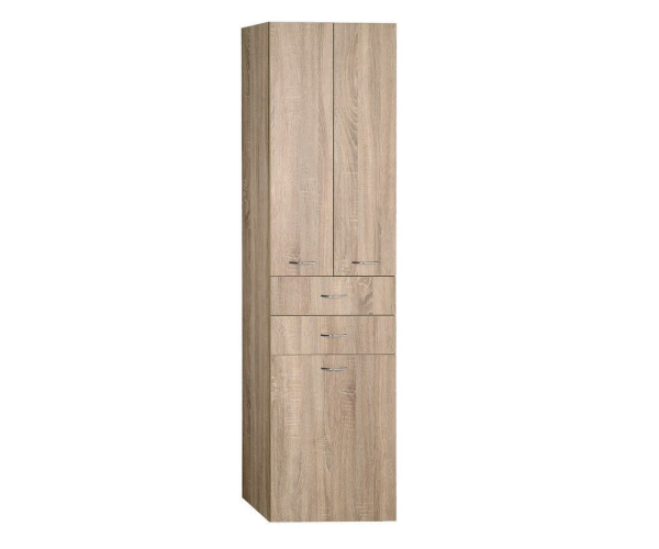 Aqualine Zoja/keramia Fresh Skříňka Vysoká S Košem 50x184x29cm, Dub Platin