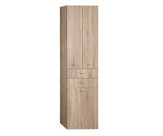 Aqualine Zoja/keramia Fresh Skříňka Vysoká S Košem 50x184x29cm, Dub Platin
