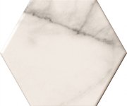 Obklad jako mramor Da Vinci Hexagon Calacata 15x17 - bílá