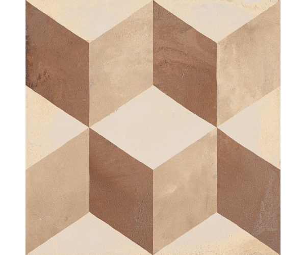 Retro dlažba Marca Corona Terra Cubo vers. C 20x20 cm 