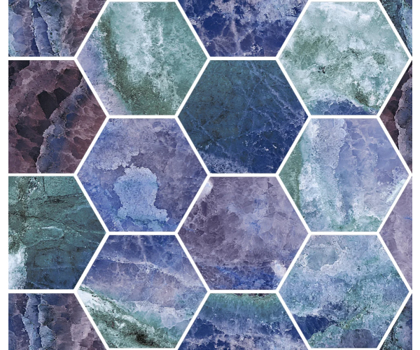 Mozaika jako kámen Sant Agostino Star Maxi Class Onyx Purple 30x34,5 Kry. Rett.