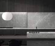 Dlažba jako mramor Azuvi Aran Dark Grey 120x280 Matt. Rett. - šedá