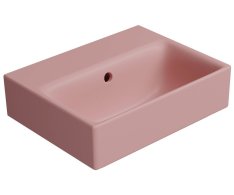 Gsi Nubes Keramické Umyvadlo 40x32cm, Bez Otvoru, Blush Mat