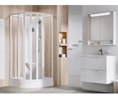 Sprchový box Supernova ASBKP6 - ASBKP6 90x90, bílá+transparent (4 díly)
