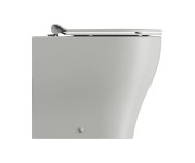 Gsi Tono Wc Mísa Stojící, Geniusflush, 36x53cm, Spodní/zadní Odpad, Cenere Dual-mat