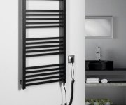 Sapho Metro-e Elektrické Otopné Těleso Rovné 500x1060mm, 400 W, černá Mat