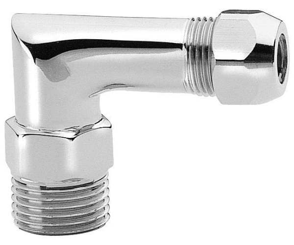 Sapho Připojovací Koleno M1/2"x10, Chrom