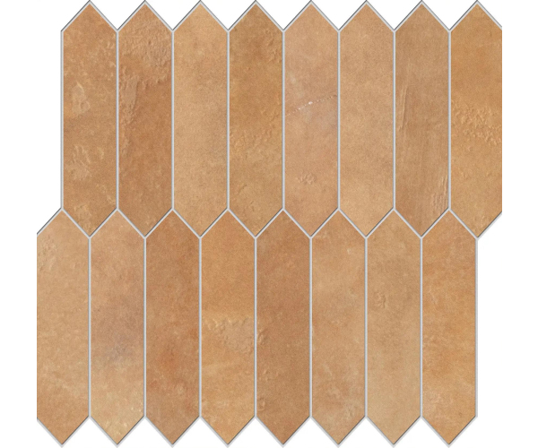 Mozaika jako beton EdimaxAstor Home Mosaico Picket Goldensun 29x25,5 Matt. Rett. - hnědá