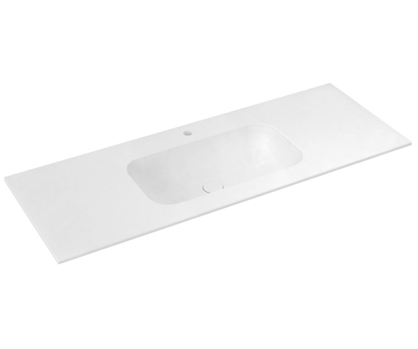 Sapho Aruba Umyvadlo, Rockstone, 140x51,5cm, Bílá Mat