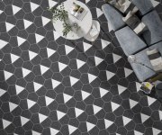 Vzorovaná dlažba Codicer Hex 25 Peak Blanco - antracitová