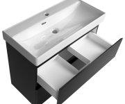 Aqualine Altair Umyvadlová Skříňka 76x60x37cm, černá Mat