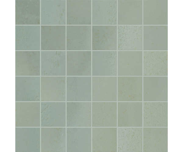 Mozaika jako beton Marca Corona Vulcanica Tessere Verdirame 30x30 (4,4x4,4) Nat. - zelená