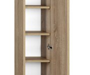 Aqualine Zoja/keramia Fresh Skříňka Vysoká 25x140x20cm, Dub Platin