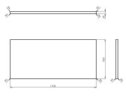 Sapho Woody Deska 1100x28x500mm, Masiv Přírodní Dub