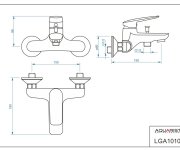 Laguna, Vanová Stěnová Baterie Bez Sprchové Sady, Rozteč 150 Mm(3110) LGA10100