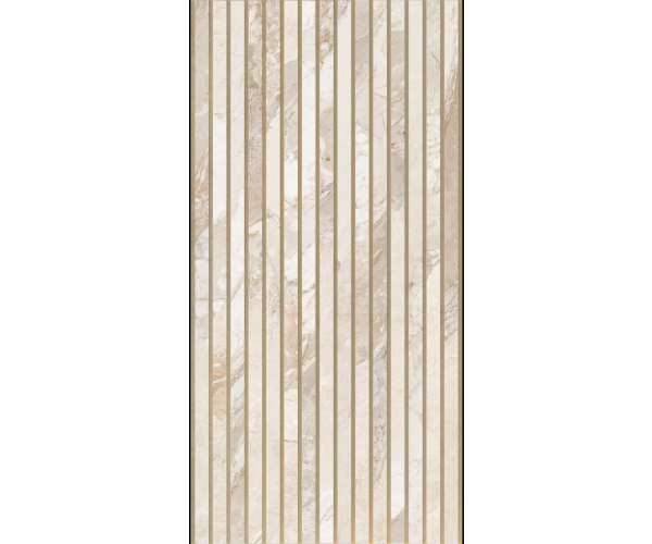 Obklad jako kámen Bottega Blend Milled Almond 60x120 Nat. Rett. - béžová