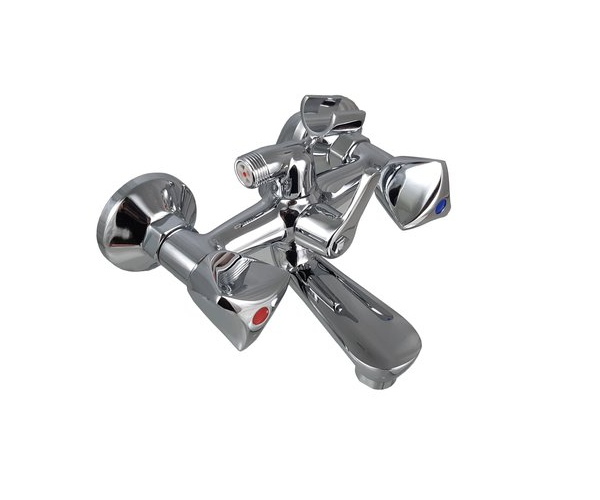 Vanová Stěnová Kohoutková Baterie Bez Příslušenství, Rozteč 150 Mm-chrom - Madison