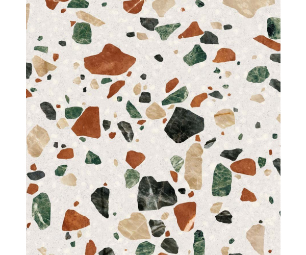 Dlažba jako terrazzo ABK Play Drops Multiwhite 20x20 Nat.