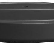 Isvea Infinity Oval Keramické Umyvadlo Na Desku, 60x40cm, Antracit