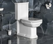 Kerasan Waldorf Wc Kombi Mísa 40x68cm, Spodní/zadní Odpad, Bílá