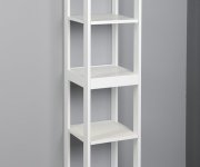 Aqualine Etide Policový Regál Vysoký 36x152x36 Cm, Bílá Mat