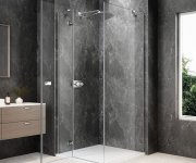 Polysan Globe Chrome čtvercový Sprchový Kout 900x900mm, čiré Sklo, Levé
