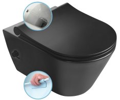 Sapho Avva Cleanwash Závěsná Wc Mísa, Integrovaná Baterie A Bidet. Sprška, Rimless, 