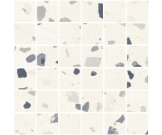Sant Agostino Deconcrete Mosaico De-Medium White 30x30