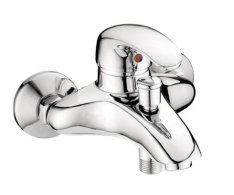 Vanová Stěnová Baterie Bez Příslušenství, Rozteč 100 Mm, Klik-klak - Chrom - Perla