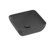 Umyvadlo Uni Slim 38 S - Umyvadlo Uni Slim S 38, bez otvoru pro baterii, bez přepadu, antracit XJX03138000
