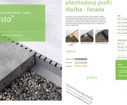 Stěnový distanční plastový profil DISTO - 19 mm, světle šedá