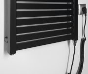 Aqualine Tondi-e Elektrické Otopné Těleso Rovné 450x970 Mm, 300 W, černá Mat