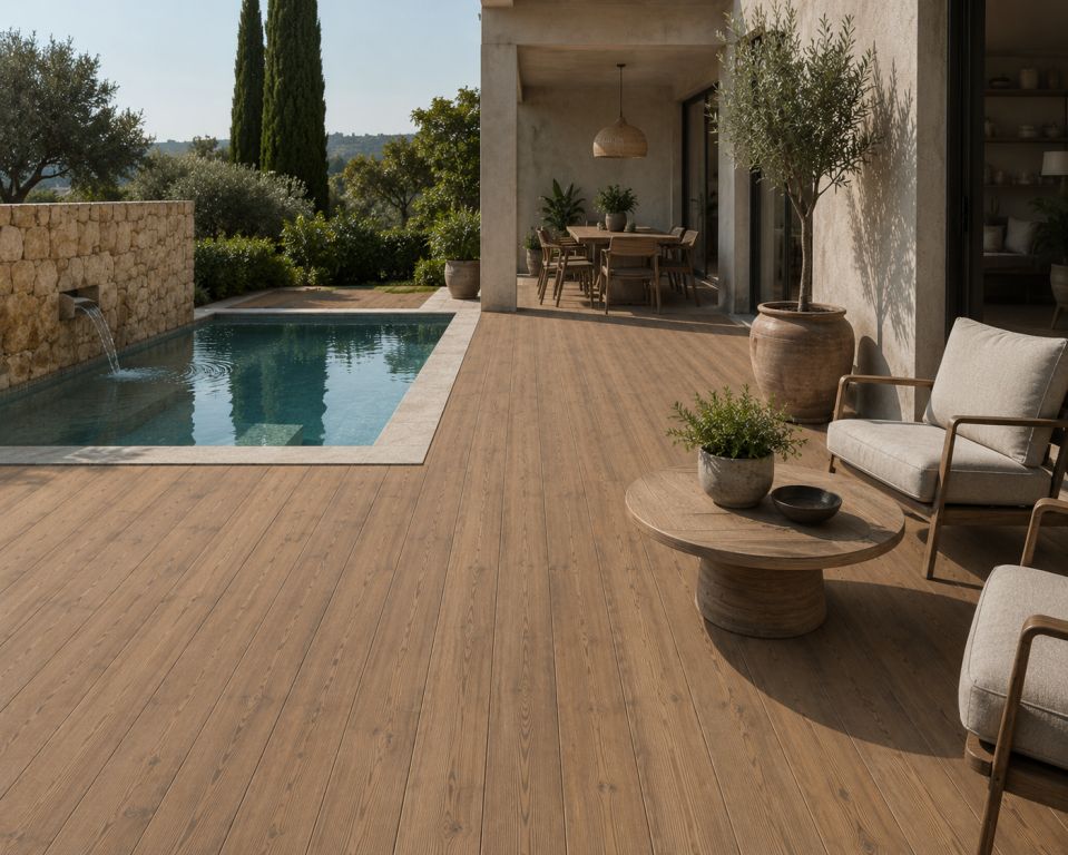 Realizace Terasa s dlažbou Gardenia Just Mix Brown Light