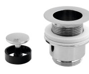 Omp Tea Umyvadlová Výpust 5/4“, Neuzavíratelná, Design Zátka, 30-45mm, Chrom