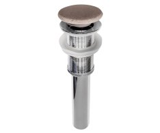 Sapho Umyvadlová Výpust 5/4", Click-clack, Betonová Zátka, Bílý Pískovec