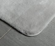Gedy Fuzzy Koupelnová Předložka, 50x80cm, 100% Polyester, Protiskluz, šedá