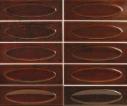 Retro obklad Ape Genuine Capella Garnet 6,5x20 - hnědá
