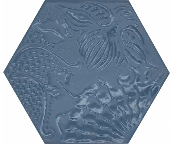 Vzorovaný obklad Codicer Gaudi Lux Ducados 22x25 Hexagonal - modrá