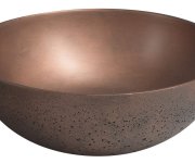Sapho Formigo Betonové Umyvadlo Na Desku, ø 39cm, Měď Mat
