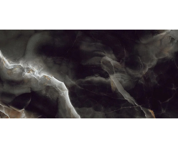 Dlažba jako mramor Fioranese Unica Deep Dark 60X120 Levigato Ret. - černá