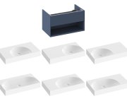 SD Lite 80 skříňka pod umyvadlo - SD Lite 80 skříňka pod umyvadlo Deepsea Blue X000001863