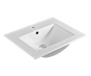 Mereo Mailo, Koupelnová Skříňka S Keramickým Umyvadlem 61 Cm, Bílá, Elox Al Madlo