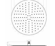 Sapho Slim Hlavová Sprcha, Průměr 400mm, Nerez Lesk
