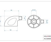 Přípojka Pro Sprchovou Hadici - Plast ACS95005