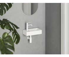 Umývátko Veda Wall - Umývátko Veda Wall 40 L, s otvorem pro baterii, bez přepadu, bí