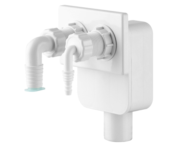 Bruckner Dexa 2 Podomítkový Sifon Pro Pračku A Sušičku, Dn40 Mm, Bílá
