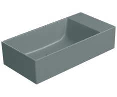 Gsi Kube X Keramické Umývátko 50x25cm, Bez Otvoru, Pravé/levé, Agave Opaco
