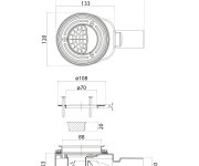 Gsi Vaničkový Sifon, Průměr 90mm, Dn40, Nízký, Krytka černá Mat