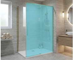 Gelco Luxor Gold Matt Boční Stěna 800mm, čiré Sklo
