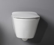 Sapho Avva Závěsná Wc Mísa, Rimless, 35,5x53cm, Bílá